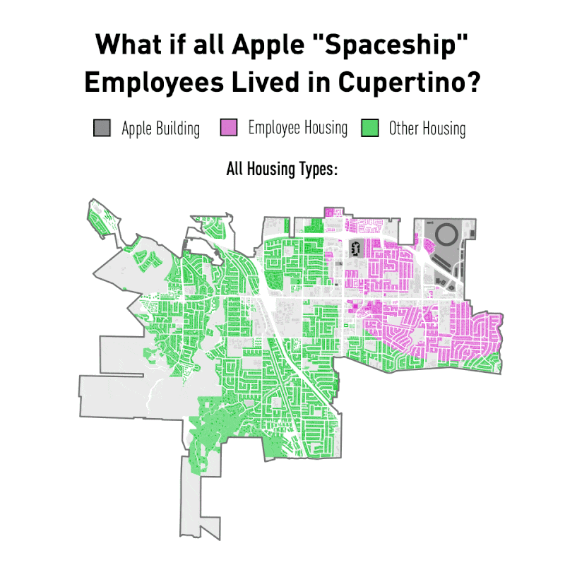 Apple Cupertino Employee Map